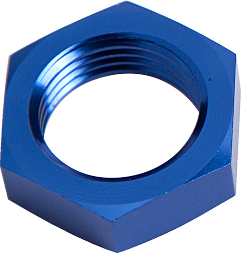 Aeroflow Bulkhead Nut -20AN Blue Single Nut