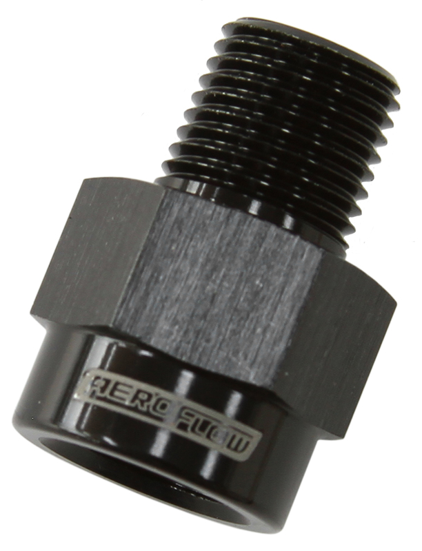 Aeroflow 1/8" BSPt Male To 1/8" NPT Female Black