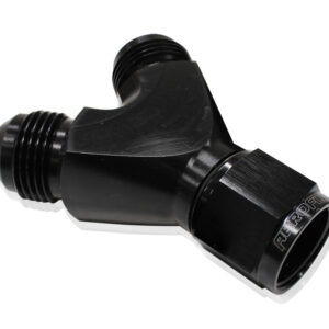 Aeroflow Y Piece -10 Swivel Nut 2X -8ANblack