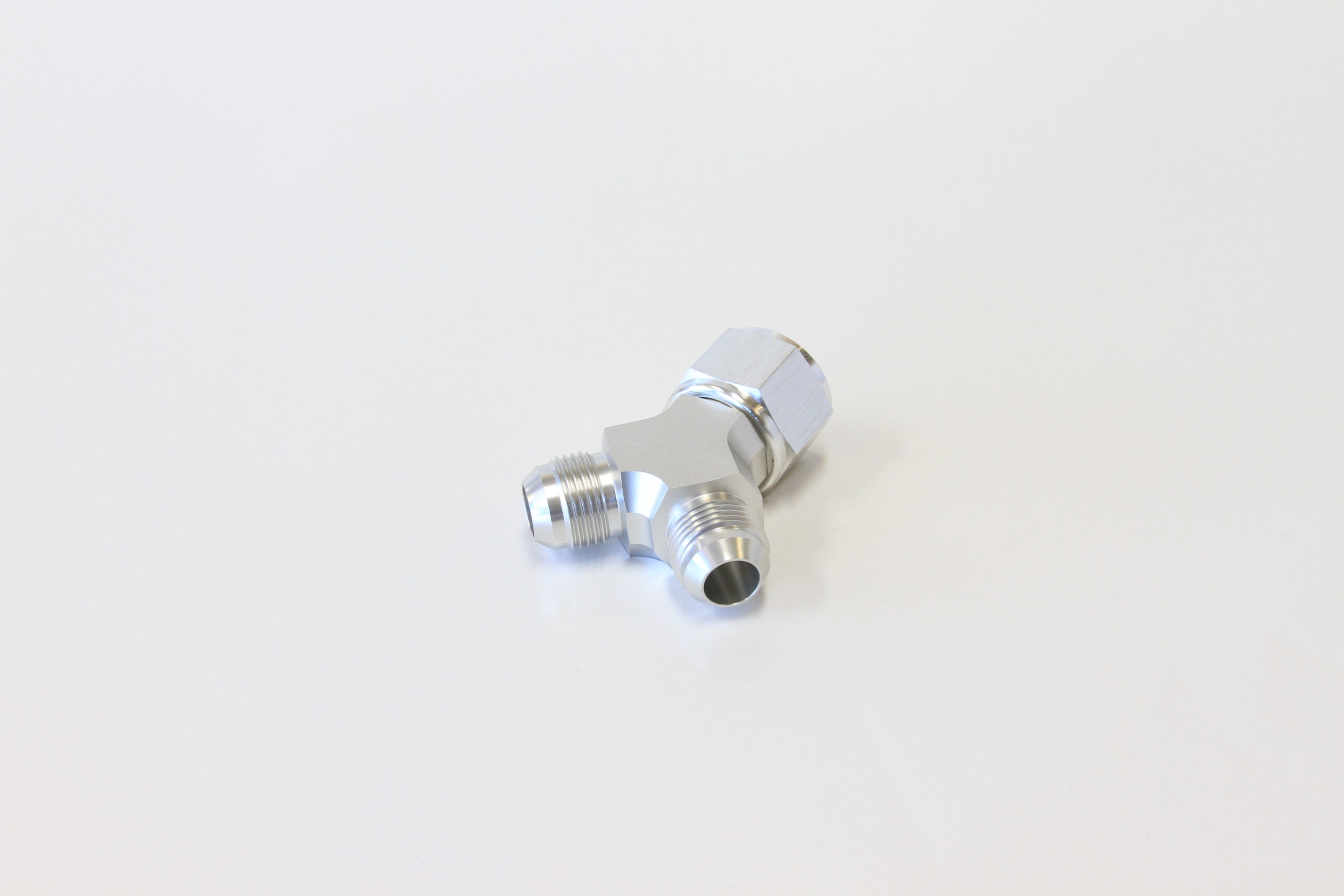 Aeroflow Y Piece -10 Swivel Nut 2X -8ANsilver