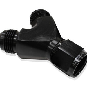 Aeroflow Y Piece -12 Swivel Nut 2X-10ANblack