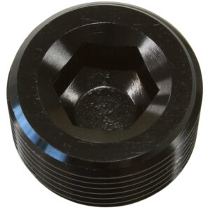 Aeroflow Aluminum NPT Plug 1/8" Black 1/8" NPT