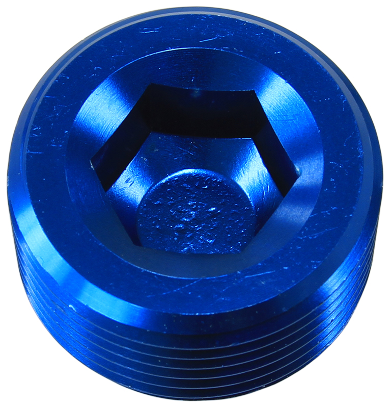 Aeroflow NPT Plug 3/8" Blue 3/8" NPT 25PK