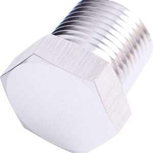 Aeroflow NPT Hex Head Plug 1/4" NPT Silver 1/4" NPT