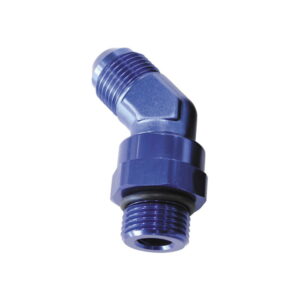 Aeroflow Male -8 ORB 45 To -10AN Male Blue Full Swivel