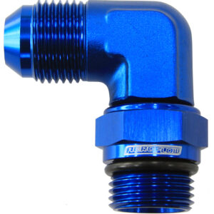 Aeroflow Male -8 ORB 90 To -8AN Male Blue Full Swivel