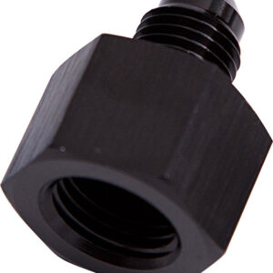 Aeroflow Female Reducer -8AN To -6AN Black Reducer Female To Male