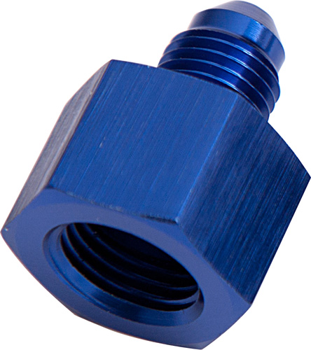 Aeroflow Female Reducer -12AN To -10AN Blue Reducer Female To Male