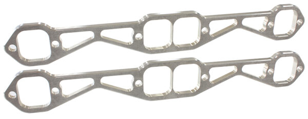 Aeroflow Sbc Header Flanges Set 1-7/8" Square Port 1.88 X 1.88" Pair