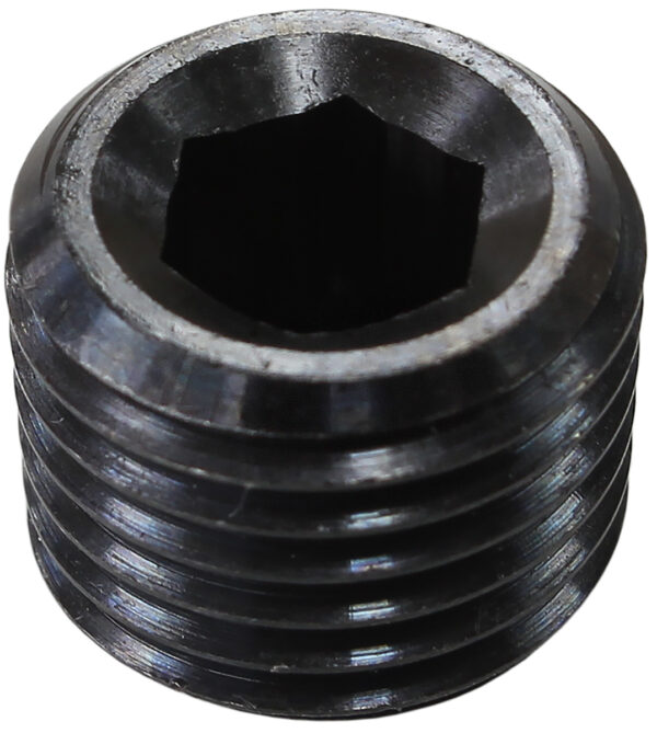 Aeroflow 1/8" NPT Port Plug Steel Blackcoated