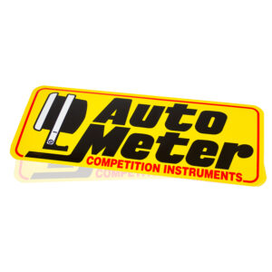 AUTOMETER 9" Competition Instruments Decal, Yellow