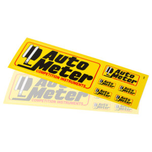 AUTOMETER Competition Instruments Assorted Mini Decal Sheet, Yellow