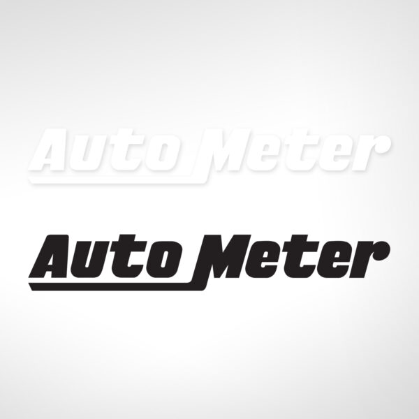 AUTOMETER Pair of 8" Corporate Window Decals, Black
