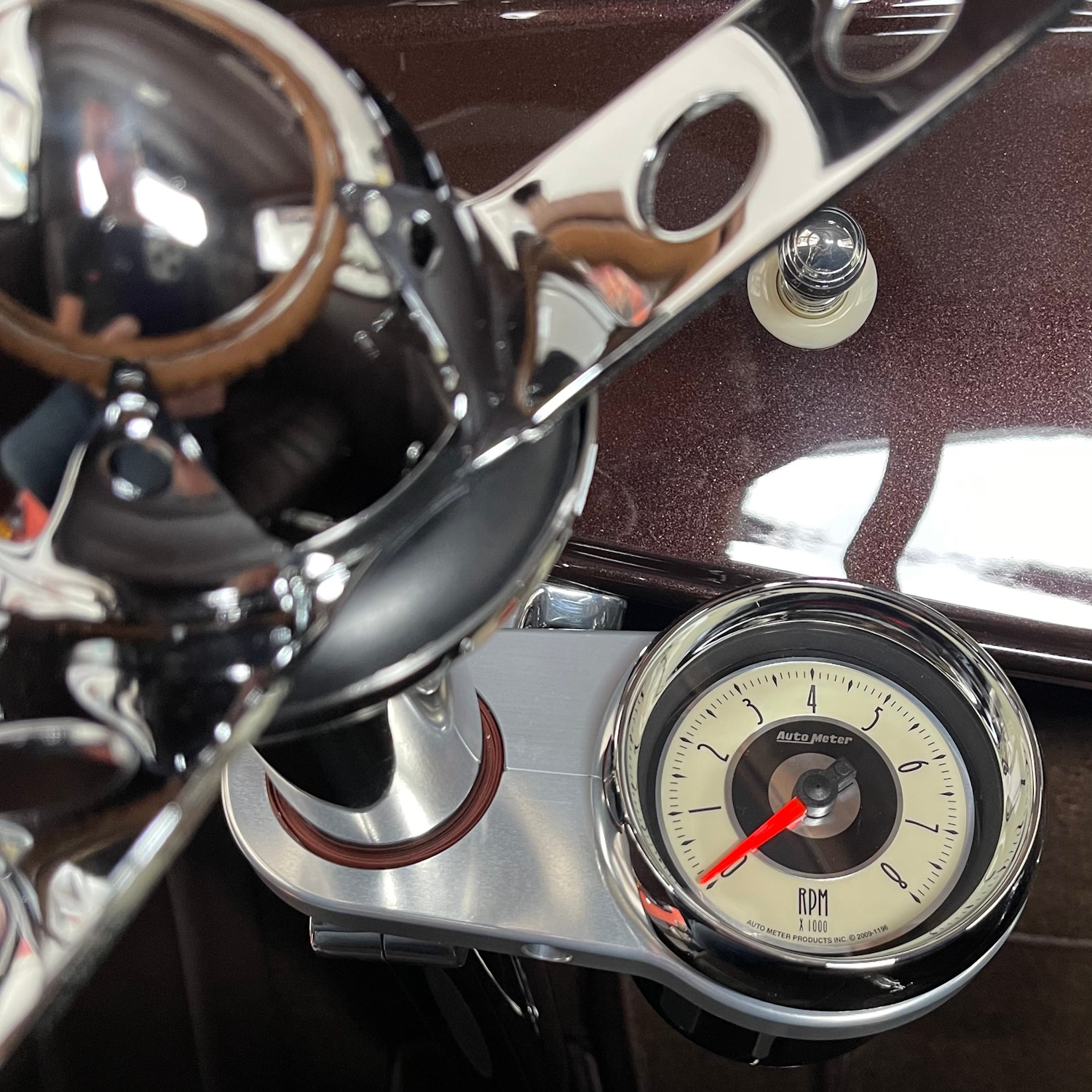 AUTOMETER Tachometer Gauge 3 3/8", 8K RPM, In-Dash, Cruiser - Image 2