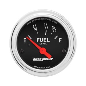 AUTOMETER Fuel Level Gauge 2 1/16", 73° To 10°F, Elec, Traditional Chrome