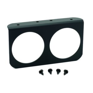 AUTOMETER 2 5/8" Aluminium Dual Gauge Mounting Panel, Black