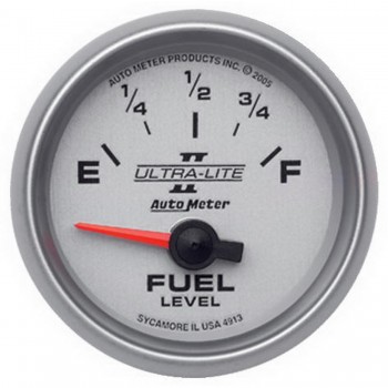 AUTOMETER Fuel Level Gauge 2 1/16", 0&deg; To 90&deg;F, Elec, Ultra-Lite II