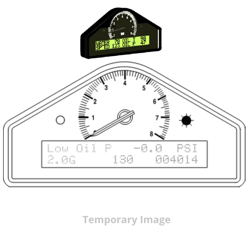 AUTOMETER Race Dash Display, 8K RPM/MPH/Fuelp/Oilp/Oilt/Wtmp/Volt, Pro-Comp