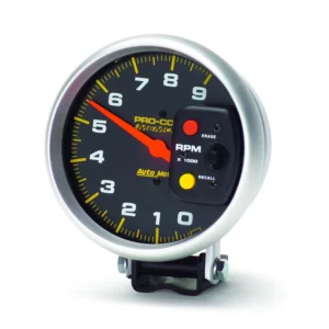 AUTOMETER Pro-Comp 5" 9K RPM Pedestal Tachometer Gauge with Peak Memory