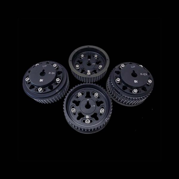 BRIAN CROWER Adjustable Cam Gears Black (Subaru EJ205 - Wrx / EJ257 - Sti) - Set/4