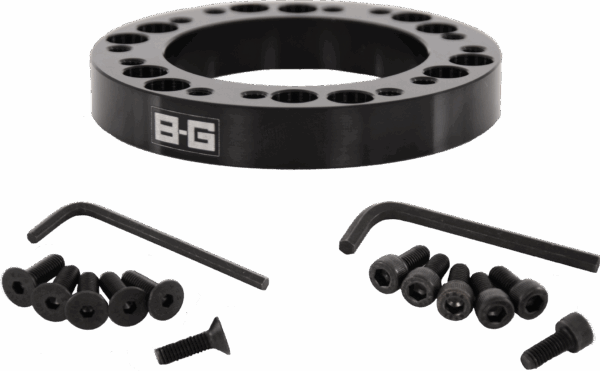 BROWN & GEESON 12.5mm Steering Wheel Spacer-Adaptor 6x70 / 6x74 PCD (With Screws)