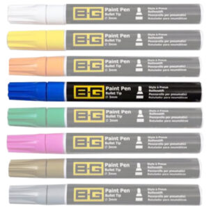 BROWN & GEESON 6ml Tyre Paint Pen with 3mm Bullet Tip BLUE