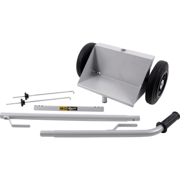 BROWN & GEESON Battery Trolley No Tray - Grey Powder Coated - Image 2