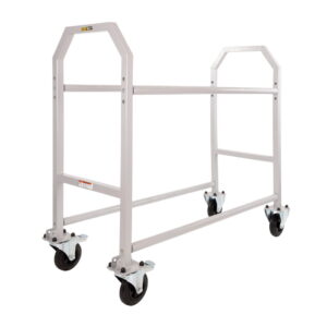 BROWN & GEESON Wheel & Tyre Trolley 1500mm - Grey Powder Coated - Standard Wheels