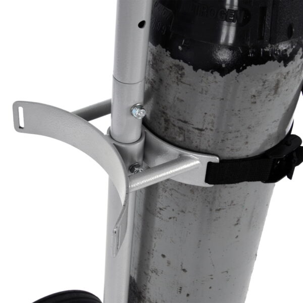 BROWN & GEESON Single Air/Gas Bottle Trolley - Powder Coated - Image 3