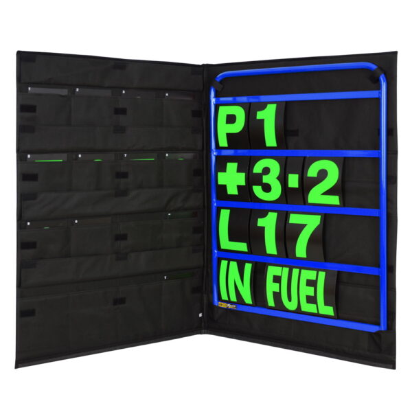BROWN & GEESON Standard Blue Pit Board Kit- Green Numbers & Bag