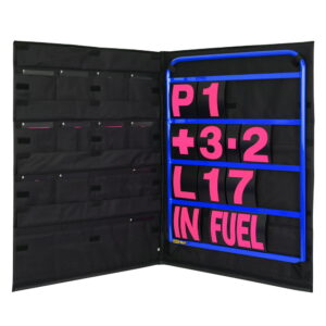 BROWN & GEESON Standard Blue Pit Board Kit- Pink Numbers & Bag