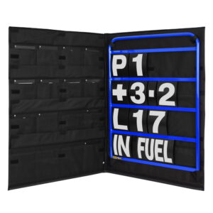 BROWN & GEESON Standard Blue Pit Board Kit- White Numbers & Bag