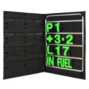 BROWN & GEESON Standard Pit Board Kit- Green Numbers & Bag