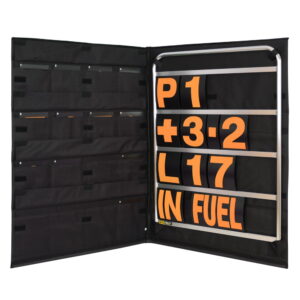 BROWN & GEESON Standard Pit Board Kit- Orange Numbers & Bag