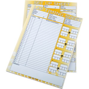 BROWN & GEESON Chassis Set Up Sheets (Pad Of 50)