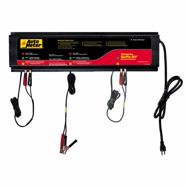 AUTOMETER 3 Station Charger, 5 Amps/Station, 120V, Agm
