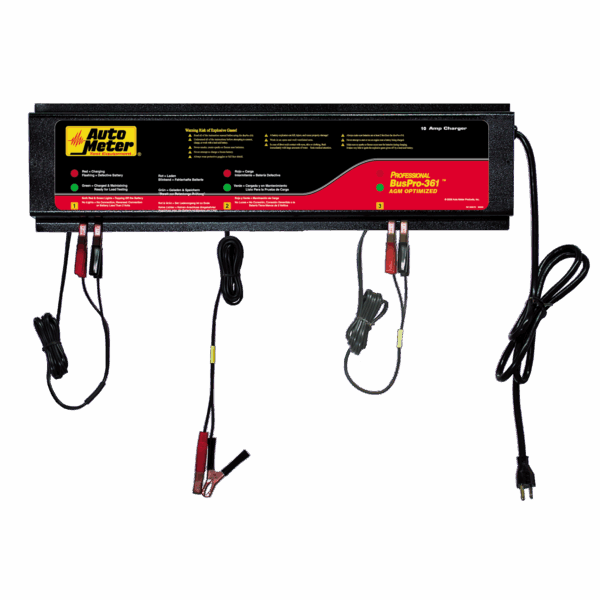 AUTOMETER 3 Station Charger, 10 Amps/Station, 120V, Agm