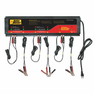AUTOMETER 6 Station Charger, 5 Amp /Station, 230V, Agm,Rohs