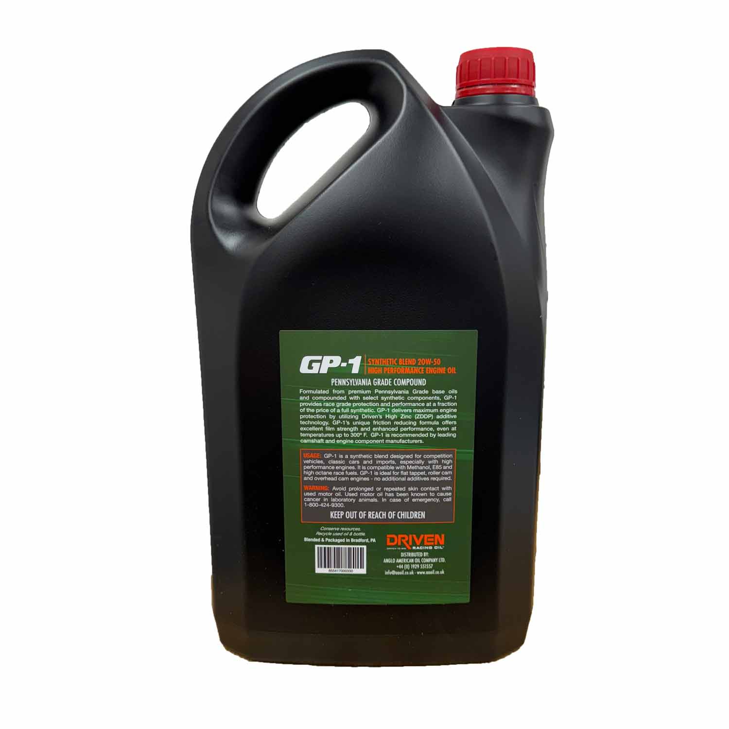 DRIVEN GP1 20W50 Semi Synthetic Race Engine Oil 5 Litres - Image 2