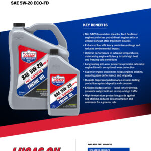 LUCAS Synthetic 5W-20 ECO-FD Engine Oil 199L Drum