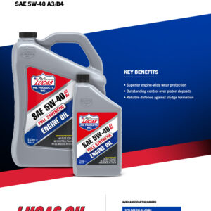LUCAS Synthetic 5W-40 A3/B4 Engine Oil 20L