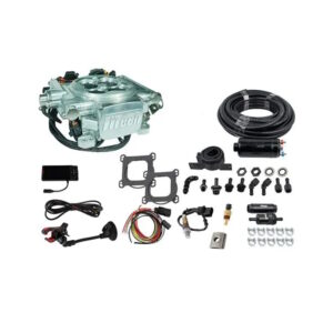 FITECH Go EFI 4 600 HP Power Adder Bright Aluminum EFI System With Inline Fuel Delivery Master Kit