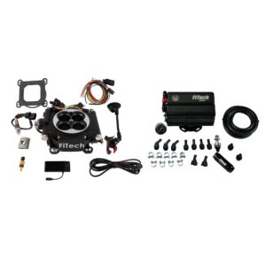 FITECH Go EFI 4 600 HP Matte Black EFI System With Force Fuel Mini Delivery Master Kit