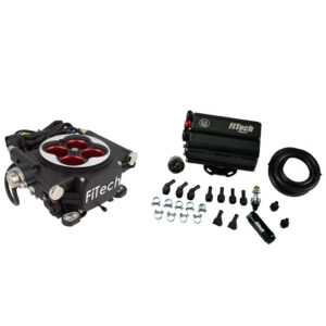 FITECH Go EFI 4 600 HP Power Adder Matte Black EFI System With Force Fuel Mini Delivery Master Kit