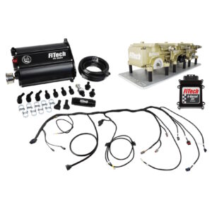 FITECH Go EFI 3x2 Tri Power 600 HP Classic Gold EFI System With Force Fuel Delivery Master Kit