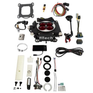 FITECH Go EFI 4 600 HP/ Power Adder/ Matte Black/ EFI System/ Go Fuel In Tank Module/ Universal Fit/ 255 LPH Pump/ Returnless/ Master Kit