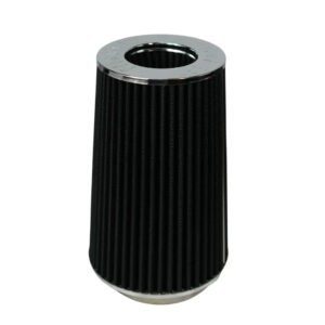 FITECH Cone Filter/ Conical/ 9 Inch Long Element/ 4 Inch Inlet/ Cotton Gauze Element/ Black