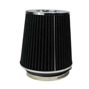 FITECH Cone Filter/ Conical/ 6 Inch Long Element/ 4.25 Inch Inlet/ Cotton Gauze Element/ Black