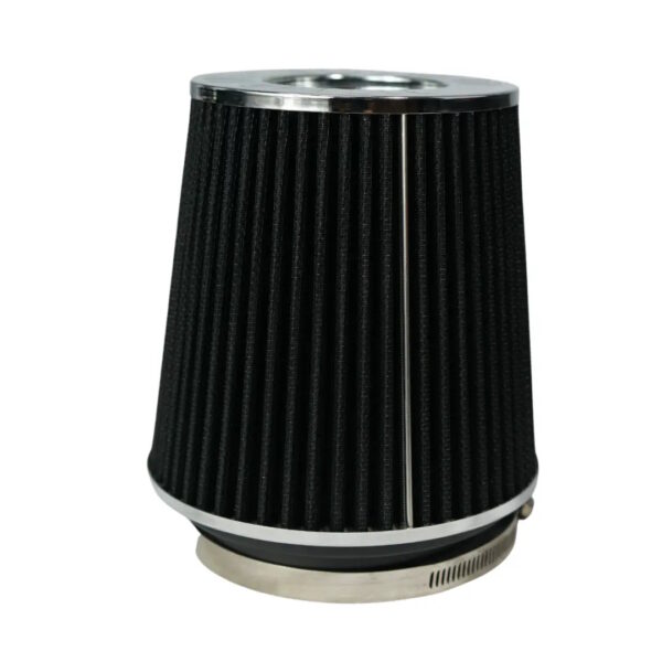 FITECH Cone Filter/ Conical/ 6 Inch Long Element/ 4.25 Inch Inlet/ Cotton Gauze Element/ Black