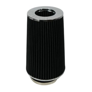FITECH Cone Filter/ Conical/ 9 Inch Long Element/ 4.25 Inch Inlet/ Cotton Gauze Element/ Black